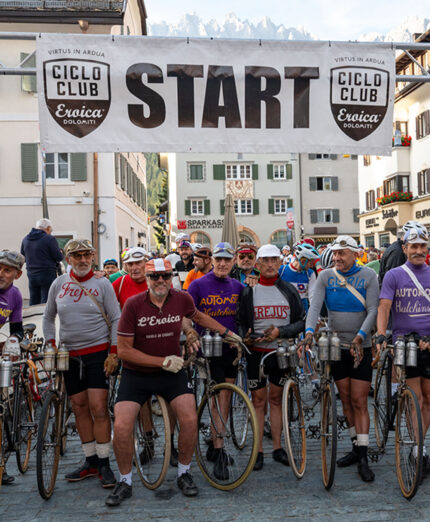 Eroica Dolomiti 2026 partenza