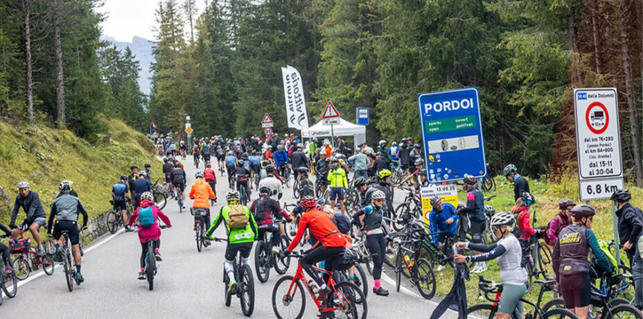 Sellaronda Bike Day inizio Pordoi