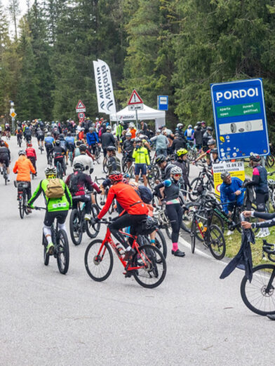 Sellaronda Bike Day inizio Pordoi