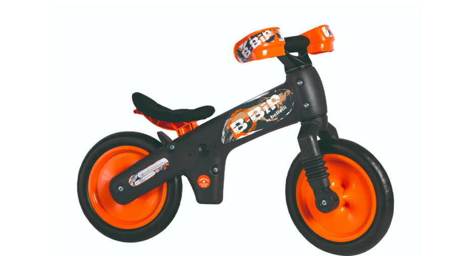 Nella Bike Academy di Furlan si usano balance bike prodotte da Bellelli col marchio BbBip