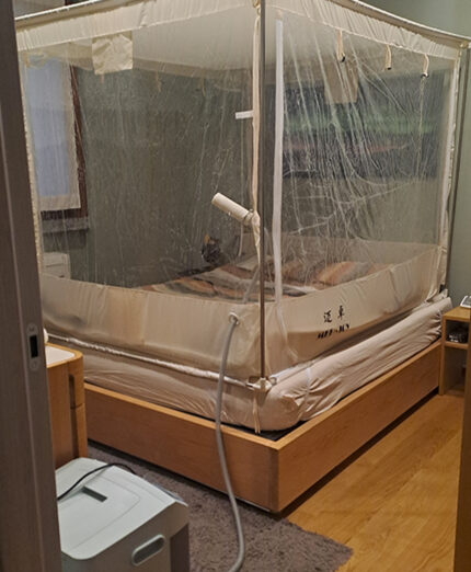 La tenda ipossica è servita per far abituare l'organismo a una minore disposizione di ossigeno