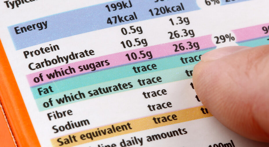 Imparare a leggere le etichette con la compsizione dei nutrienti è alla base delle scelte migliori (depositphotos.com)