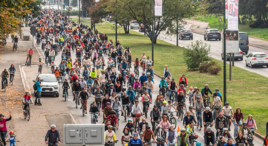 Sono 5 le azioni richieste dagli organizzatori del Bike Pride a Città di Torino, Città Metropolitana di Torino e Regione Piemonte (foto Attardo)
