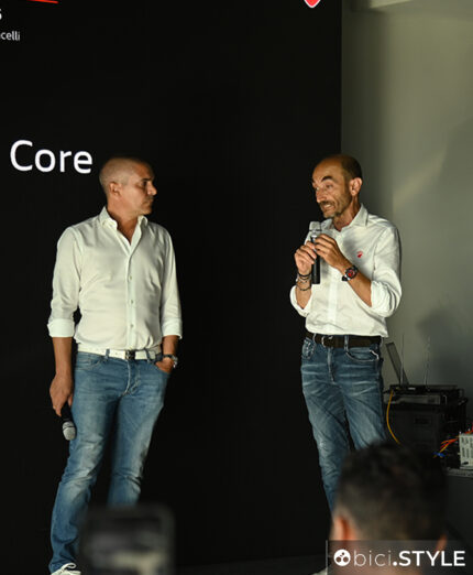 Due CEO sul palco: Philippe Zecchetto e Claudio Domenicali per Ducati