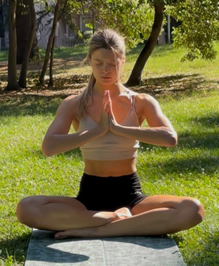 Beatrice Pontalti si è avvicinata allo yoga da un paio d'anni