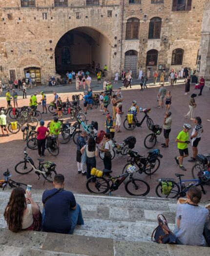 Bicistaffetta Fiab 2026, Lucca-Roma, Toscana, Lazio, foto FIAB
