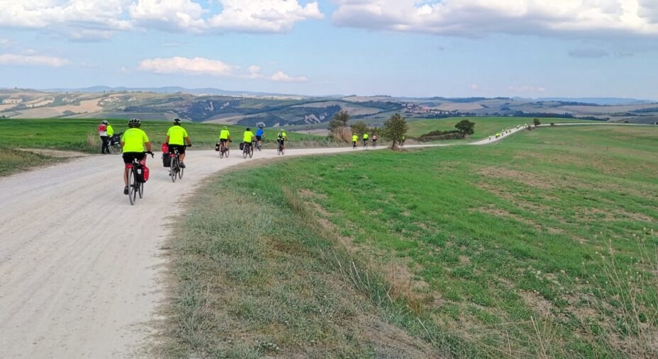 Bicistaffetta Fiab 2026, Lucca-Roma, Toscana, Lazio, foto FIAB