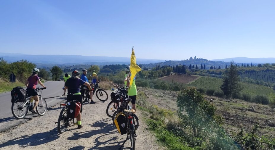 Bicistaffetta Fiab 2026, Lucca-Roma, Toscana, Lazio, foto FIAB