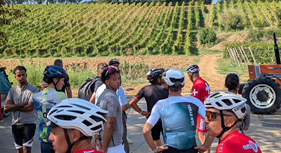 Le soste presso vigne e cantine hanno rappresentato un punto di forza di Bici in Comune