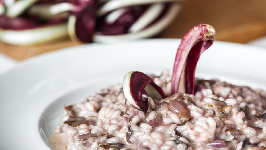 Il Veneto, una regione da assaggiare a ritmo di pedale, risotto al radicchio
