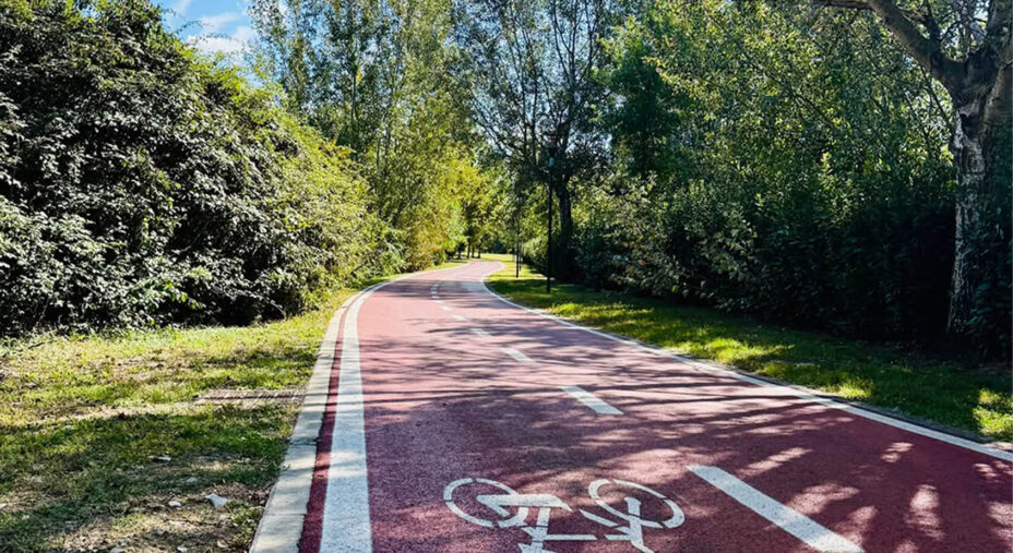 Il tratto di Ciclovia del Sole sul quale si è provveduto alla riforestazione è lungo oltre 11 chilometri