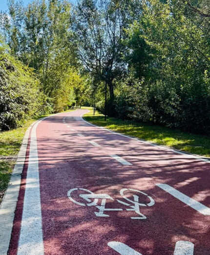 Il tratto di Ciclovia del Sole sul quale si è provveduto alla riforestazione è lungo oltre 11 chilometri