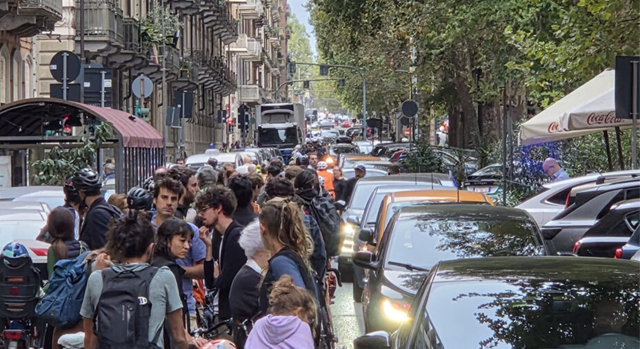 Torino è una città dai due volti, dal punto di vista dell'utilizzo della bici per gli spostamenti quotidiani