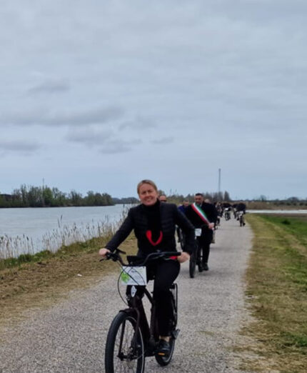 L'inaugurazione del tratto veneto della ciclovia. Il suo sviluppo supera i 700 chilometri, quasi tutti su sede propria