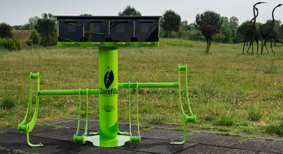 Clorofilla Bike, colonnina Biloba