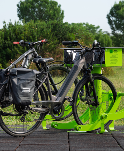 Clorofilla Bike, colonnina Biloba
