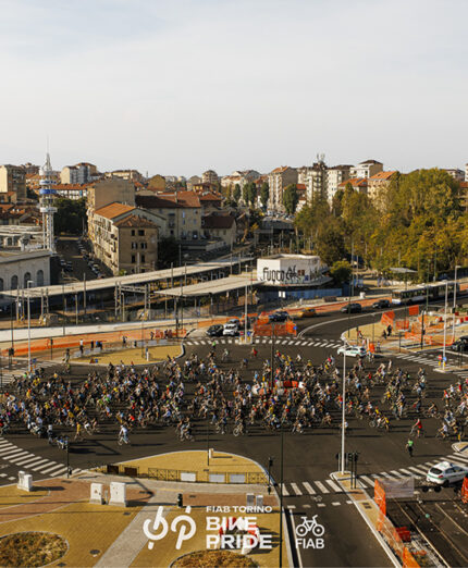 Un lungo serpentone vivace che si è impadronito delle strade di Torino (foto Stefano Druetta)