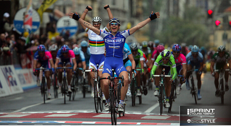 Filippo Pozzato, veneto della classe 1981, è stato professionista dal 2000 al 2018. Qui conquista la Milano-Sanremo del 2006