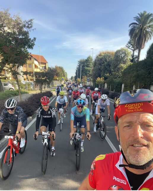 Pedala con Zazà 2026, Riccardo Magrini, Giuseppe Saronni, Davide Ballerini, Fabrizio Macchi, Stefano Zanini